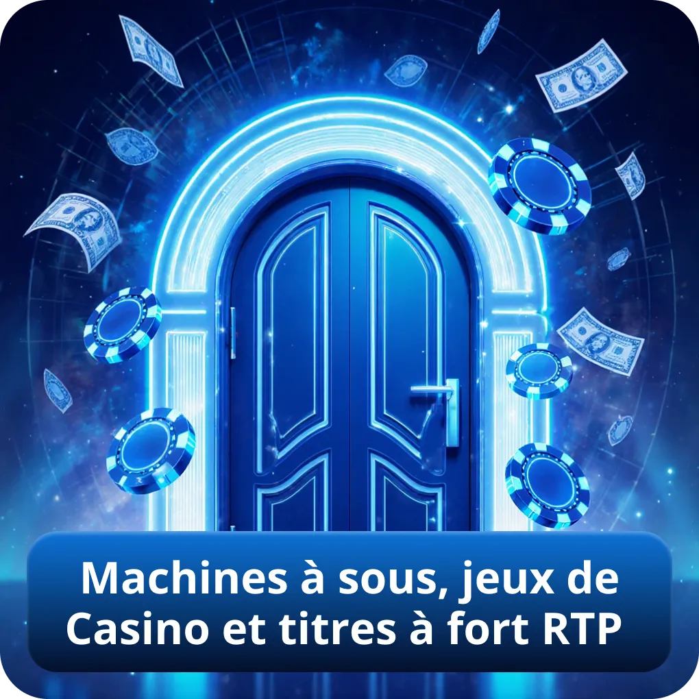Machines à sous, jeux de Casino et titres à fort RTP